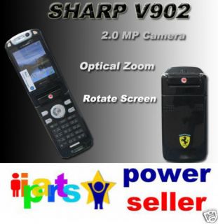 sharp v902sh sx813 3g wcdma 2mp ccd ferrari phone blk