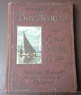 Antique book STORIES OF BOY SCOUTS AND GIRLS OPEN AIR CLUB SALESMANS 