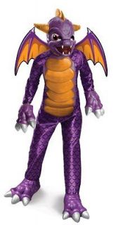 Skylanders Spyros Adventure Spyro Deluxe Child Costume Purple Dragon 
