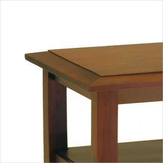 Winsome Pine Wood Antique Walnut End Table