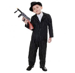   KIDS GANGSTER PIMP MOBSTER OUTFIT AL CAPONE FANCY DRESS COSTUME OUTFIT