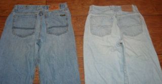 Lot (2) pairs LUCKY BRAND & TRIPLE XXX size 31 relaxed fit jeans