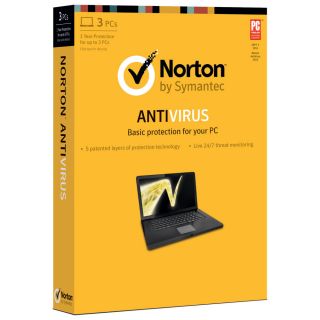 Symantec Norton Antivirus 2013 Genuine Product Key 1 YR 3PCs Email 