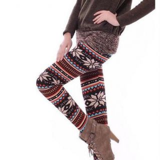 New Knitted Multi patterns Colorful Leggings Comfortable Tights Pants 