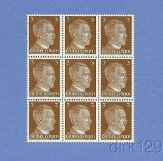 Nazi Germany Postage Stamps / Adolph Hitler / 1941 Issues / Sheet of 