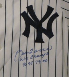 Joe Torre New York Yankees Autographed Jersey w 4X Cham