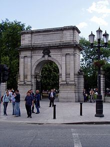 Fusiliers Arch commemorates the Royal Dublin Fusiliers killed in the 