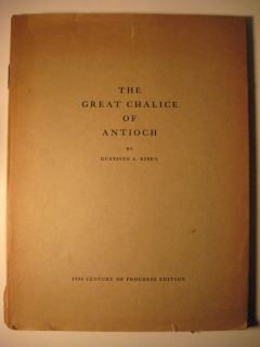 1933 The Great Chalice of Antioch Signed by Publisher