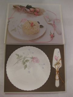 Mikasa Bone China April Rose Cake Plate and Server