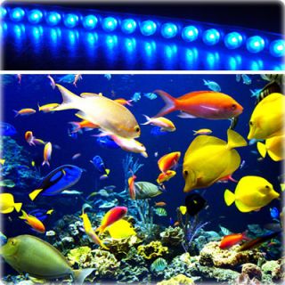 1x 96 LED Blue Flexible Aquarium Strip Light Fish Tank