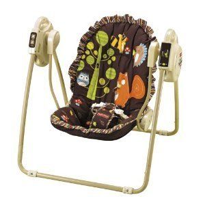 Fisher Price Woodland Open Top Take Along Swing New