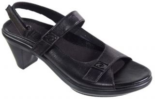 Aravon Ava Leather Leather Womens Sandal Mid High Heel Shoes Mid Heel 