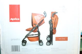 and is 100 % functional aprica presto stroller metro orange