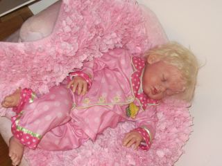 Toddler Size Sleeping Arianna Blonde Beauty by Reva Schick