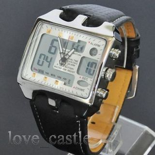   New Diving LED Date Analog Digital POP Modern Quartz Band Watch W68