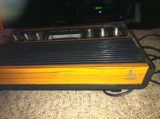 Atari 2600 Woody Game System Console with 6 Games Vintage 