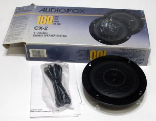 Audiovox 100 Watt CX 2 5 Coaxial Stereo Speaker One Only New in Box 