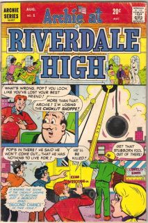 Archie at Riverdale High Comic Book 1 Archie Comics 1972 Very Good 