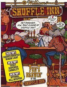 1989 williams shuffle inn shuffle alley flyer mint 1 time