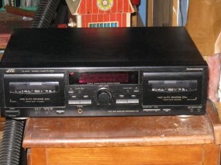 JVC TD W218 Auto Reverse Stereo Dual Cassette Tape Deck one side wont 
