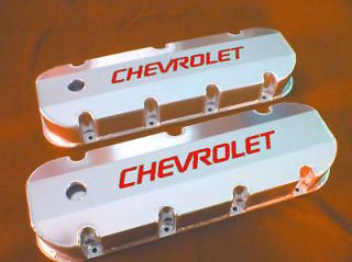 New BBC Chevy Fabricated Aluminum Valve Covers With Holes Big Block 