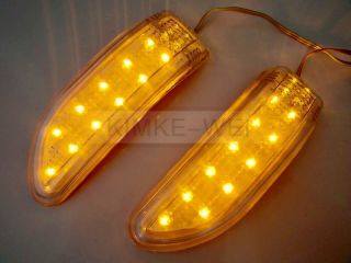 11 LED Car Turn Signal Indicator Mirror Light Amber