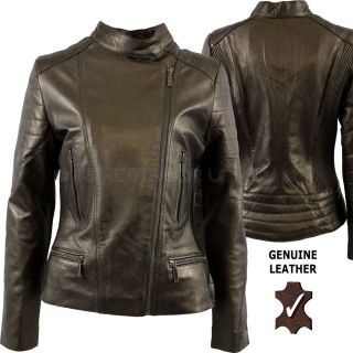 Aviatrix Ladies Genuine Leather Metalic Gold Biker Style Jacket ST 16