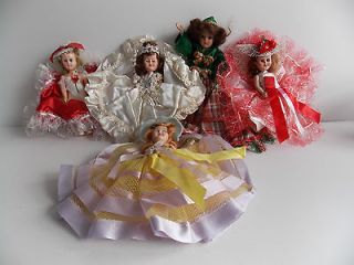 Lot of 1950s 60s Plastic StoryBook Dolls Whitman Candy Dolls