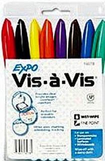 32 Expo Wet Erase Transparency Markers Asst Colors