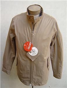 AIGLE Full Zip M Jacket Coat Cotton Breathable Windbreak Mens Khaki 