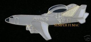 AUTHENTIC US AIR FORCE E 3 SENTRY AWACS HAT PIN AFB USAF PILOT AIRCREW