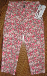 disney alex russo pink floral skinny pants sz 16 new
