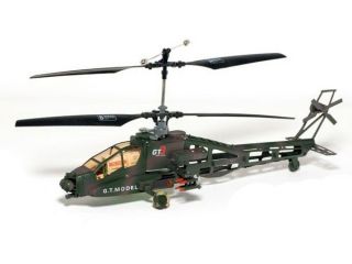 Apache AH 64 Feral Beast 4CH RC Helicopter with 2 4GHz Remote Control 