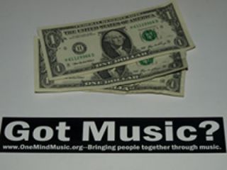 got music omm sticker for your guitar case drums prius