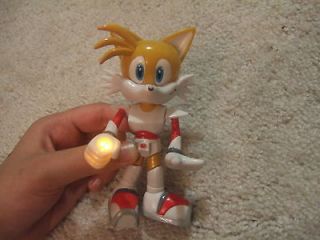 Sonic Hedgehog Tails Toy Action Figure 5 Twistable Hand Light Up Has 