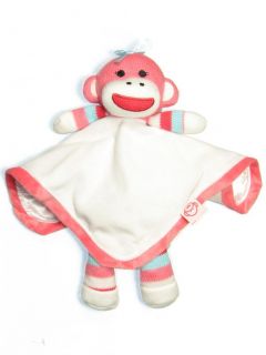 Girl Sock Monkey Snuggle Buddy by Baby Starters