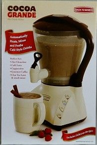 New Back to Basics Cocoa Grande hot chocolate, latte maker CL400BR
