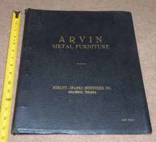 RARE Arvin Noblitt Sparks Metal Furniture Catalog 1940s John Prout 