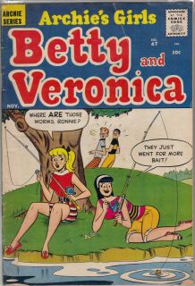 Archies Girls Betty and Veronica Comic 47 1959