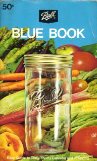 Ball Blue Book Canning Freezing Canner Guide Recipes Cookbook 1972 