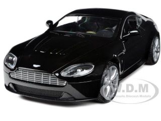 Aston Martin Vantage V12 Black 1 24 Diecast Model Car by Motormax 