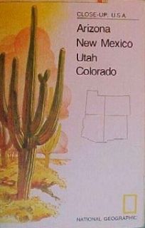 1977 road map arizona new mexico utah colorado ghost towns ski areas 
