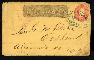 Silver City Utah Wells Fargo and Bamber Express with Nice Letter 1863 