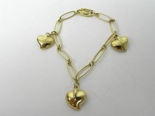 TIFFANY & CO BRACELET ELSA PERETTI VINTAGE 18kt YG Heart Bracelet 7 