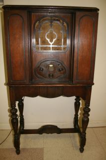 ATWATER KENT MODEL 60 RADIO HELMERS FURNITURE CABINET WORKING