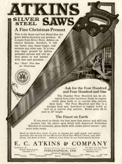 Fine Christmas Present 1925 E C Atkins Silver Steel Model 400 Hand 