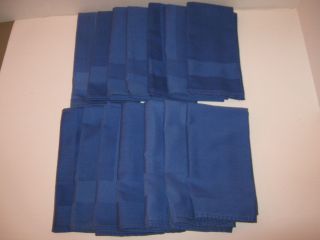 lot of 14 Blue Cloth Linen Napkins