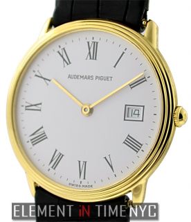 Audemars Piguet Classic Dress Watch 18K Yellow Gold White Dial 31mm 