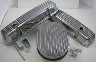 Pontiac Finned Polished Aluminum Engine Dress Up Kit 326 350 400 455 