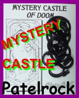 1993 alvin g mystery castle pinball rubber ring kit mystery